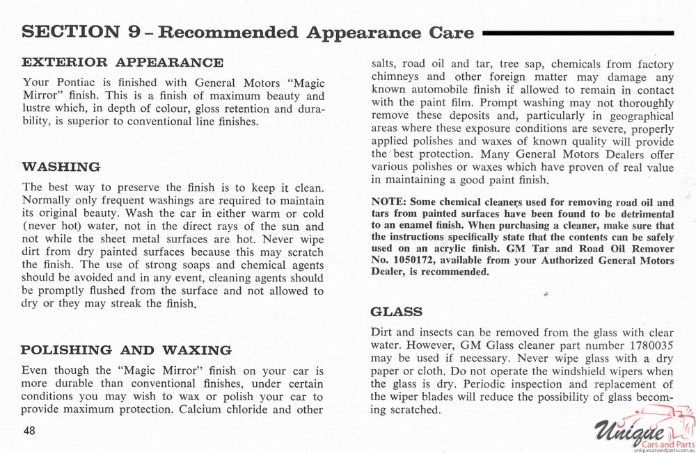 1966 Pontiac Canadian Owners Manual Page 52